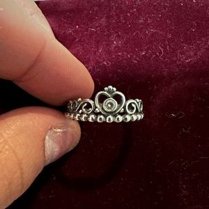 Pandora Princess Tiara Crown Ring Size 9